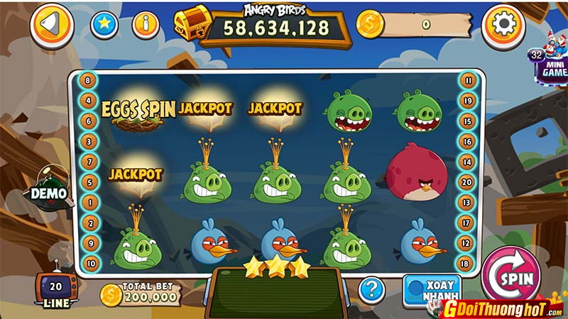 Angry bird Slot trò chơi cá cược làm giàu dễ nhất tại thị trường Việt Nam 1 Angry bird Slot trò chơi cá cược làm giàu dễ nhất tại thị trường Việt Nam